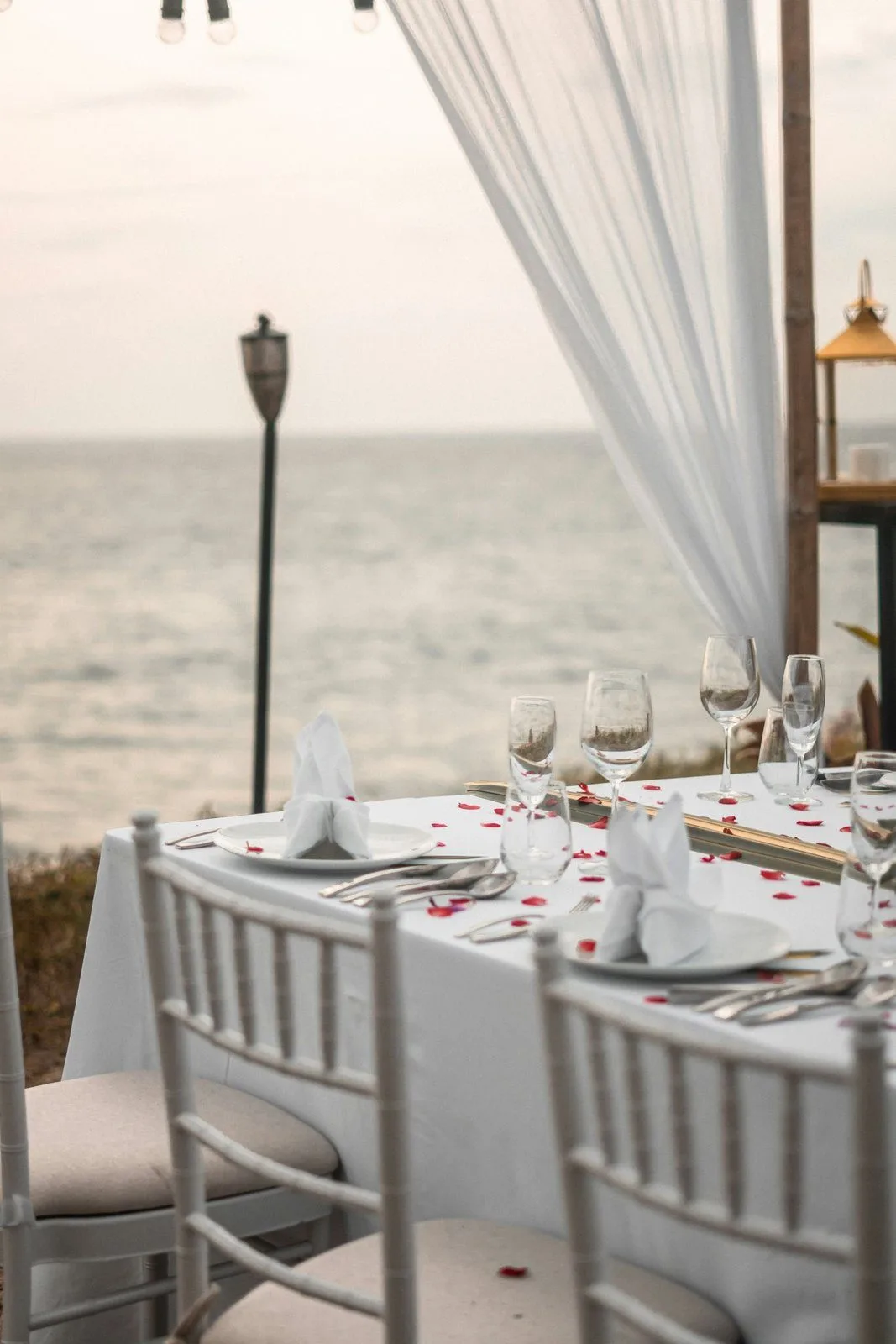 An intimate celebration setting
