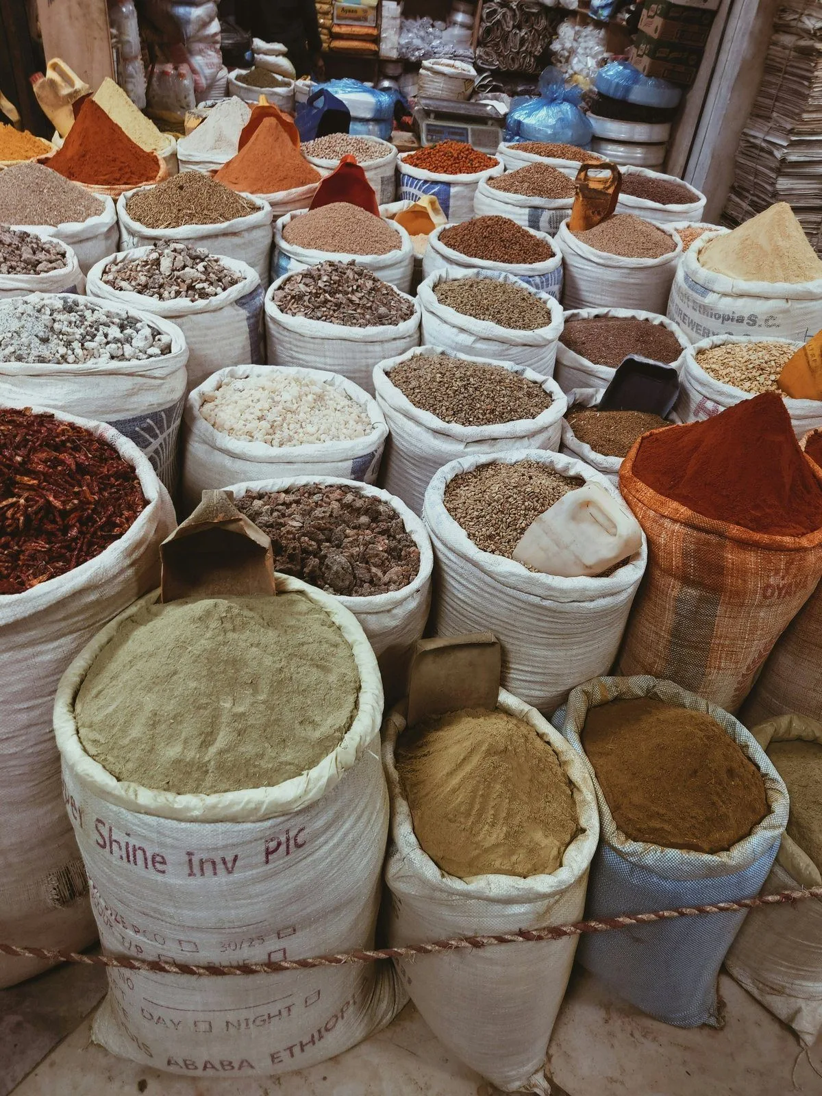 A local market scene